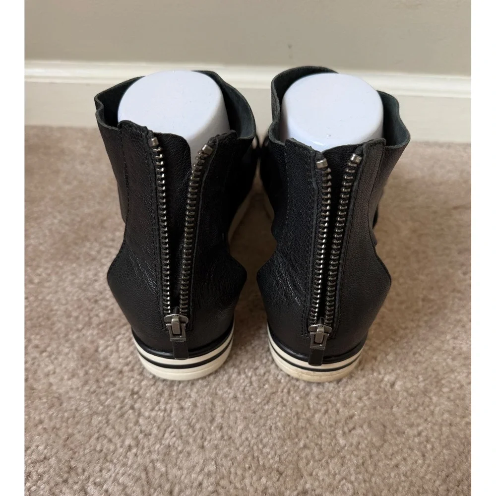 Eileen‎ Fisher Sneaker Sandals Sport Tumbled Leather Black 9